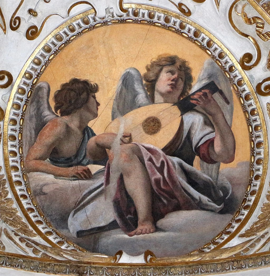 Volta con la vita di Maria - Angeli musicanti, San Lorenzo in Lucina (Roma)